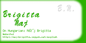 brigitta maj business card